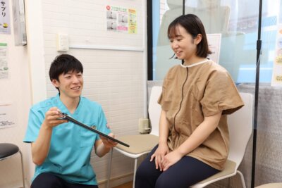 カウンセリングする様子